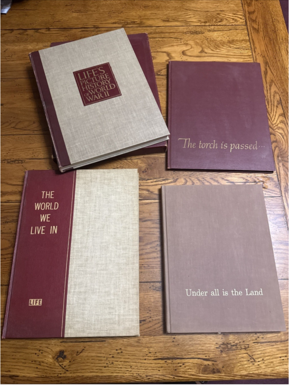 The World We Live In. Time- Life Books JFK The Torch Very large, illustrated.